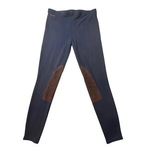 Polo Ralph Lauren Leggings Womens M Navy Blue Equestrian Knee Patch Pima Cotton